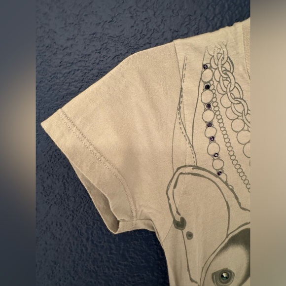 Key Closet Frenchie Light Grey Women’s Swarovski Studded Tank Top Size XS - Picture 9 of 12